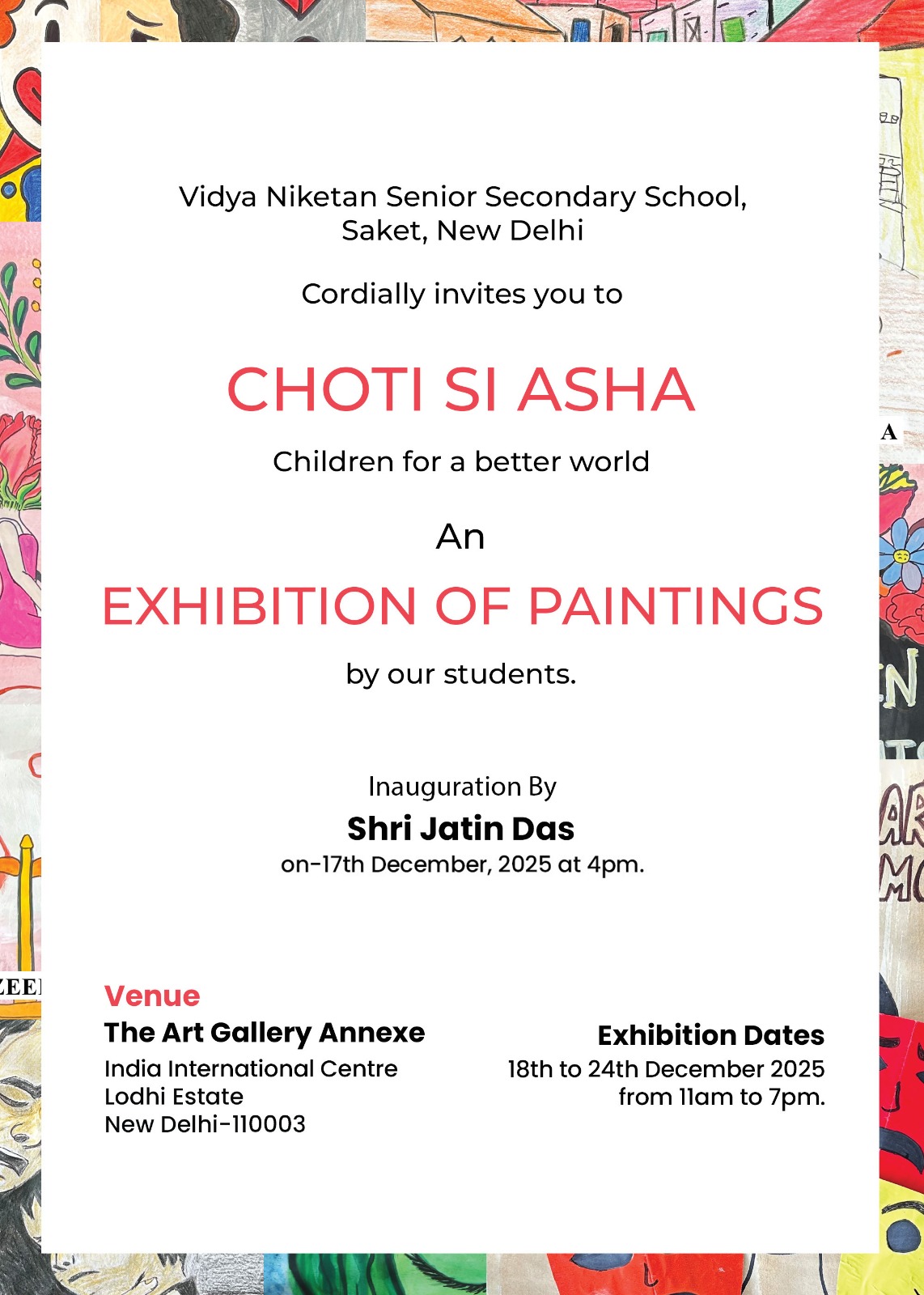 Invitation for an Art Exhibition